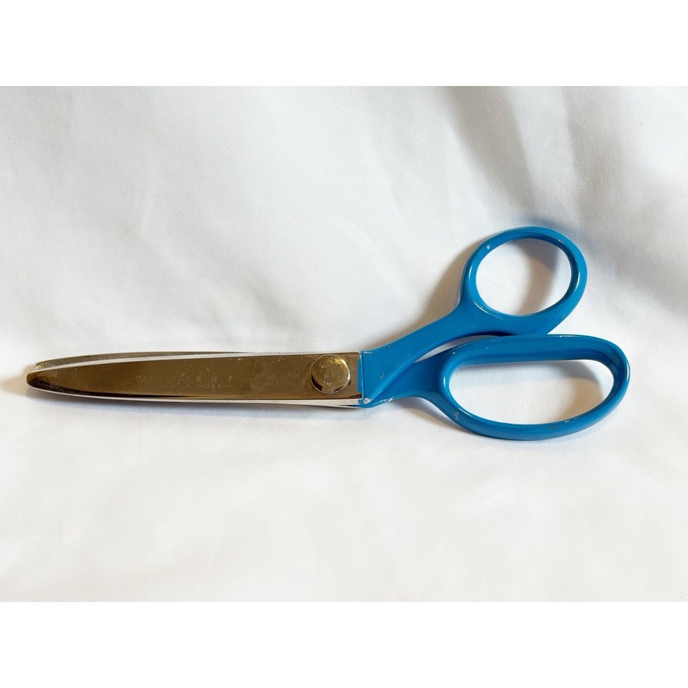 Wiss SN7 Scalloped Scissors Light Blue USA